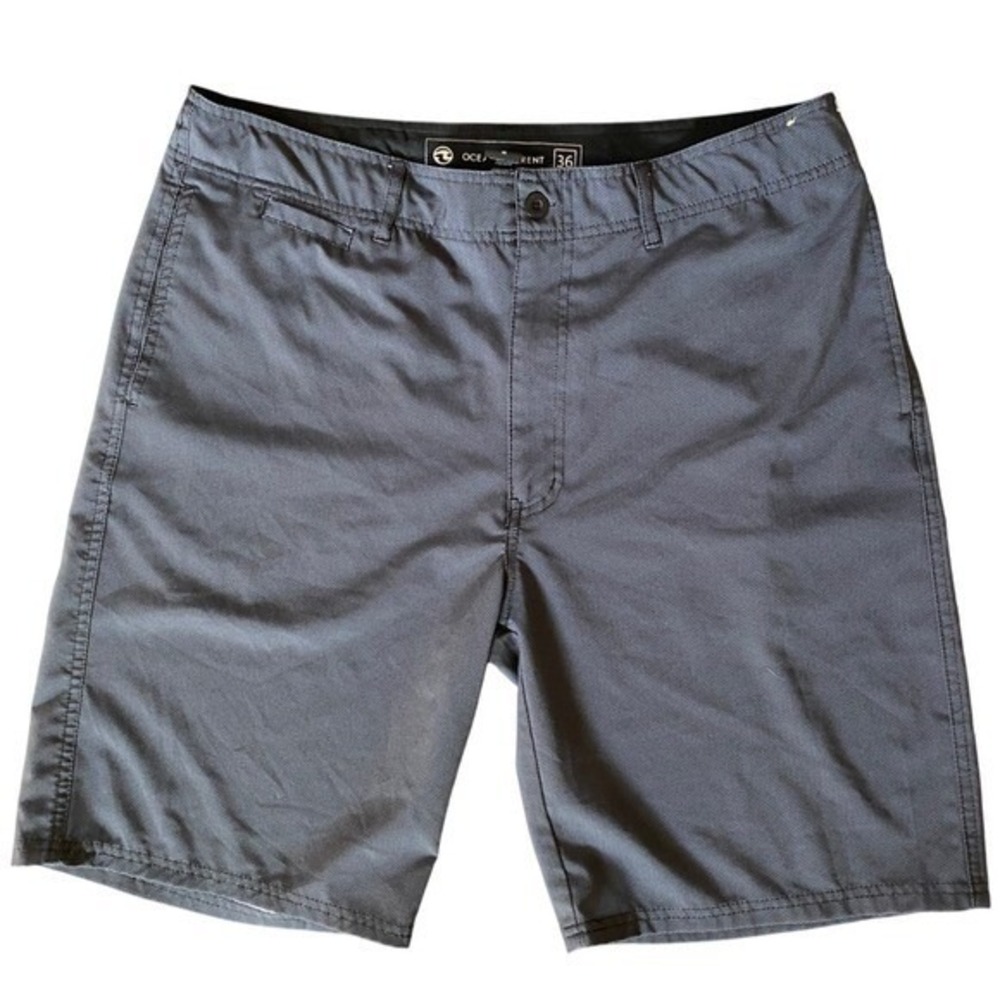 Ocean Current Men's Amphibious Golf Hybrid Board Shorts Dark Gray - 36